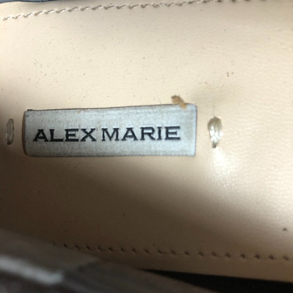 Alex Marie Halden Suede Knot Loafers Rock Star Grey Women's Size 8.5M - Picture 4 of 6